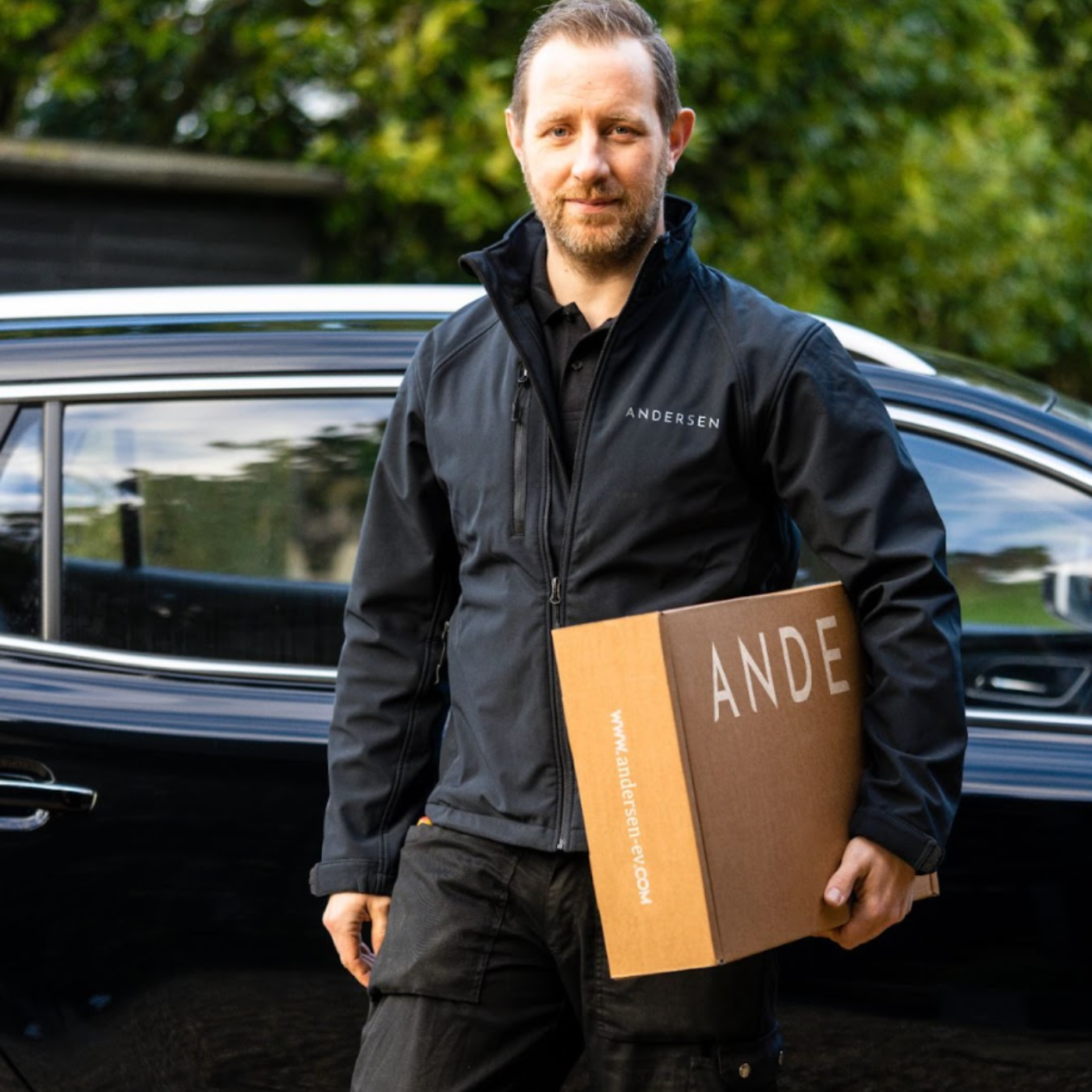 Andersen EV Personnel Carrying Home Charging Point