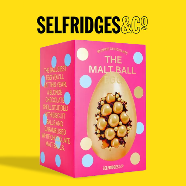 Selfridges Indulgent Malt Ball Easter Egg Selection