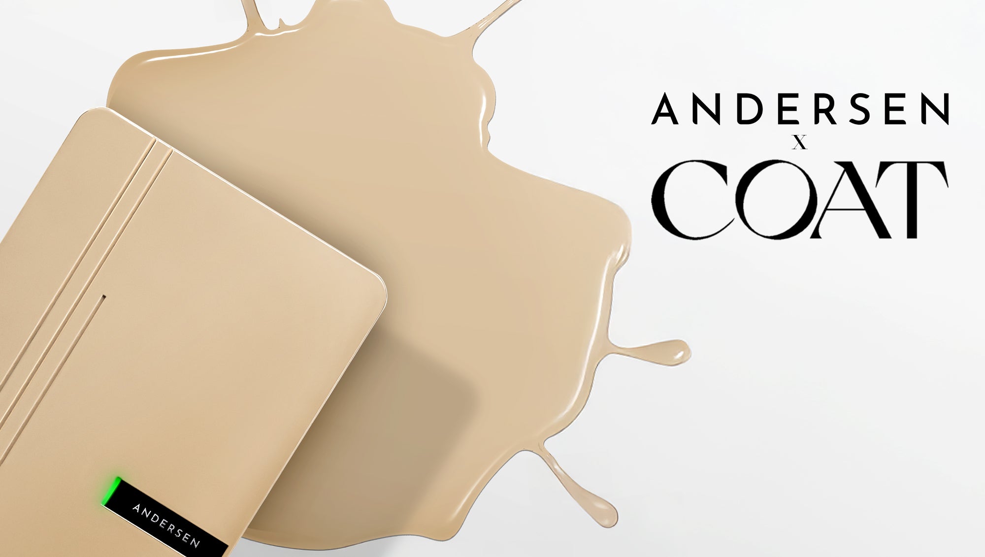 Andersen partners with luxury eco paint brand COAT  to showcase colour customisation with A3 charge point