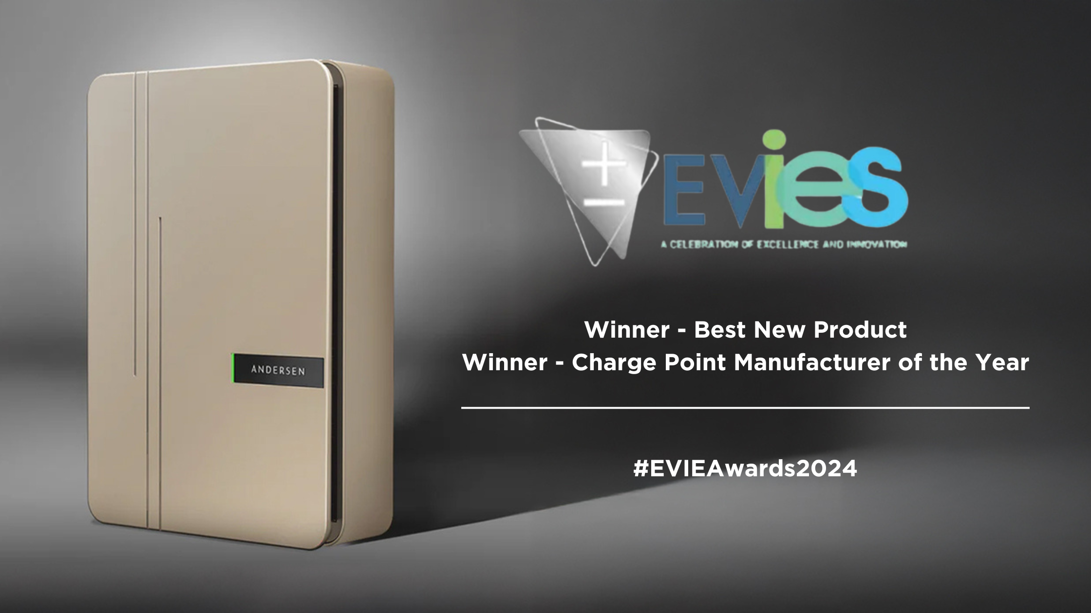 Andersen named ‘Chargepoint Manufacturer of the Year’ at EVIEs