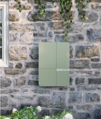 Stanton Green Andersen A2 Eletcric Vehicle charger mounted on stone wall