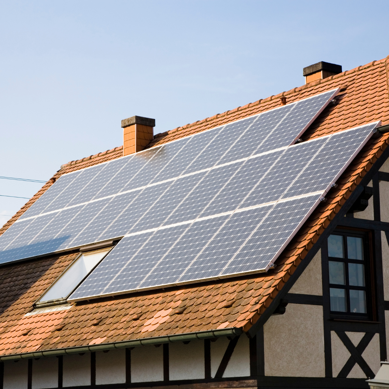 Solar Panels on Roof of Home