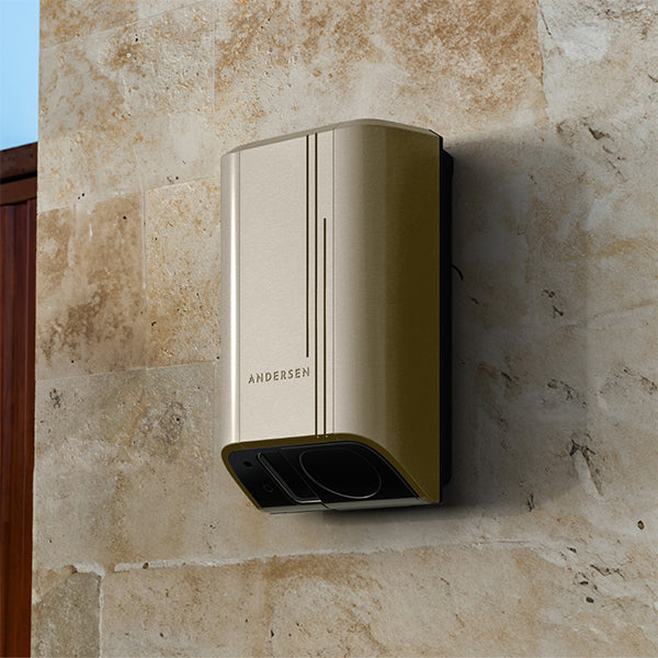 Andersen Quartz charge point installed at a home